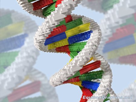 DNA Helix Structure (made of lego bricks)